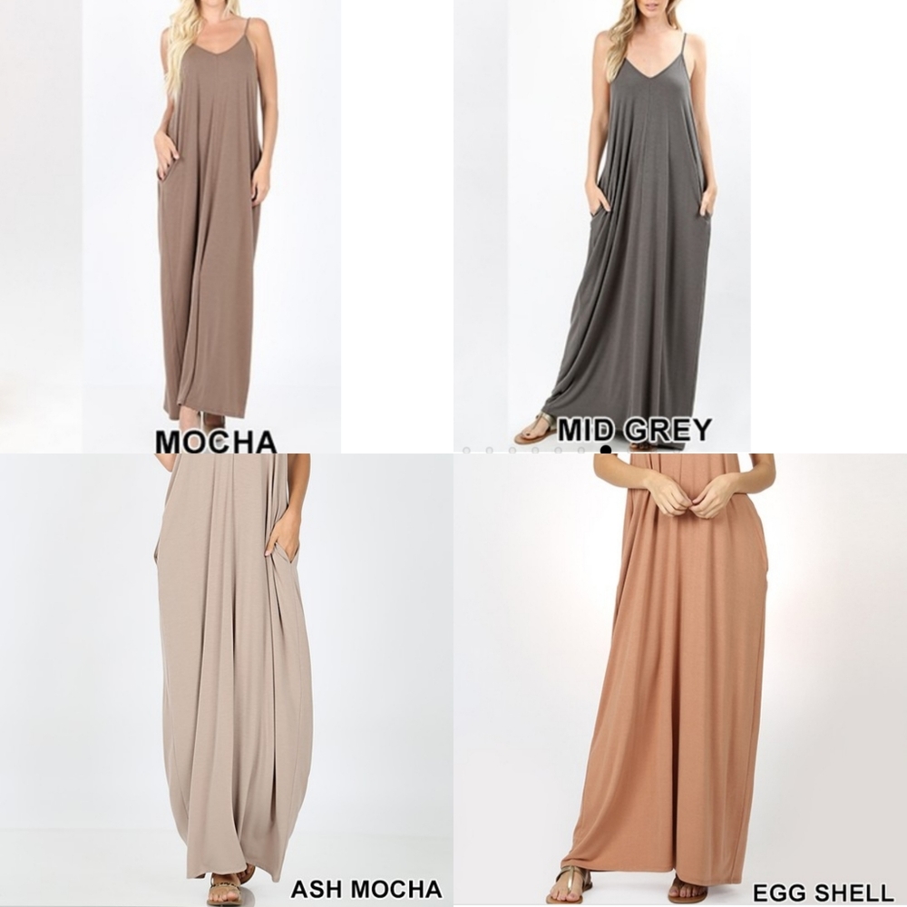 V Neck Maxi Harem Dress S - XL - Picture 4 of 8